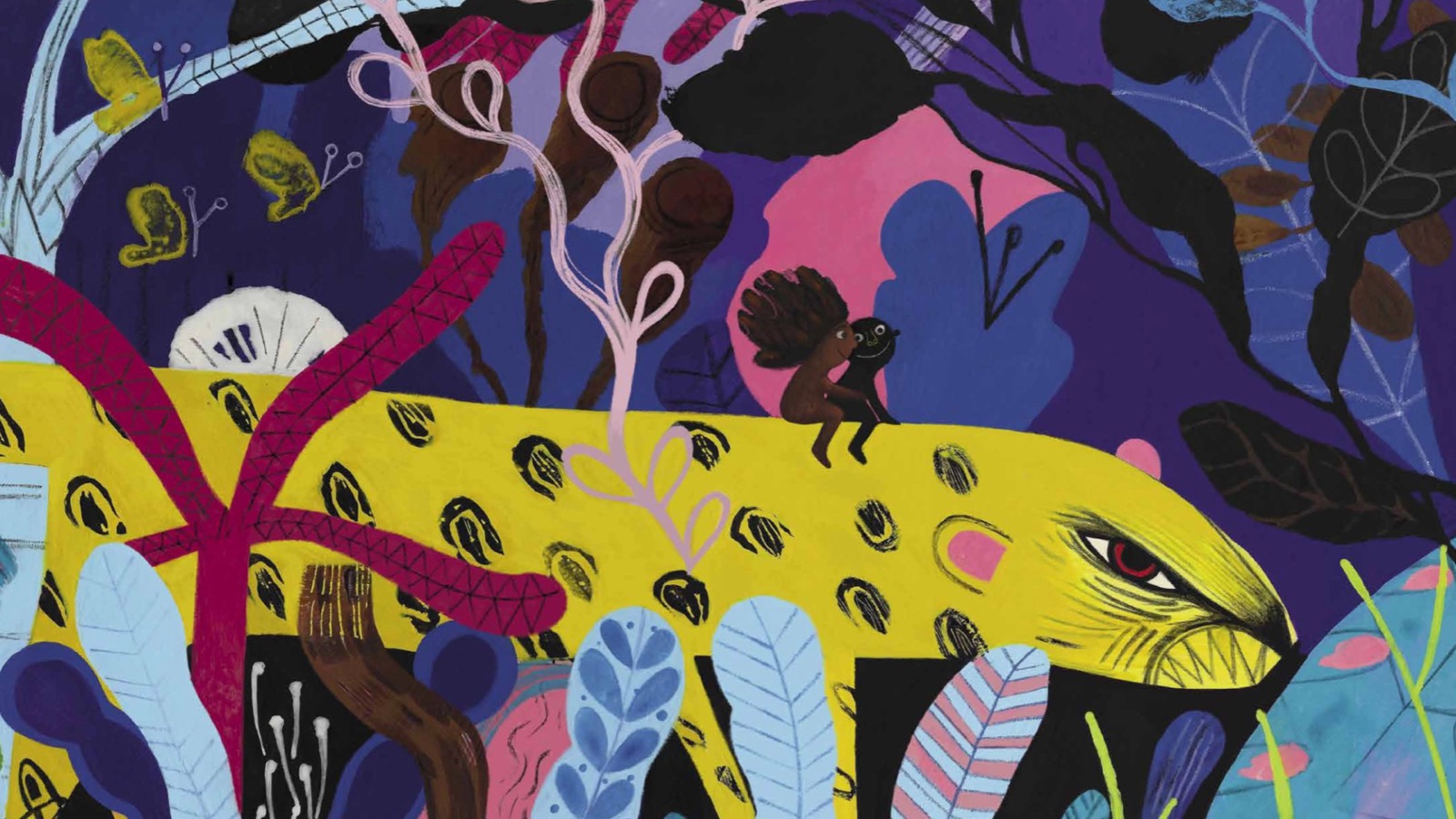 Ilustración de un jaguar en la selva — Ilona Libros